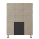 Ver imagem 3 de Cabeceira Stambul Para Cama Box Solteiro 90 cm Suede Bege - D’Rossi