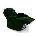 Ver imagem 6 de Poltrona do Papai Reclinável Giratória e Balanço Sala de Cinema Crihs Manual Glider Veludo Verde Esmeralda G23 - Gran Belo