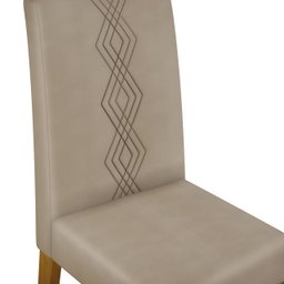 Conjunto de Sala de Jantar 4 Cadeiras Tampo sem Vidro 170x90 Cm Dj Móveis Kiara Freijó Yasmin Kraft - 5