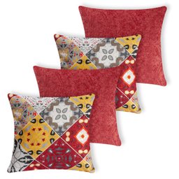 Kit 4 capas de Almofada Jacquard Manchester - 3541 - 1