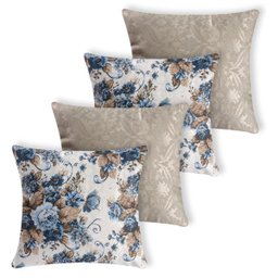 Kit 4 Capas de Almofada Jacquard Manchester - 3129 - 1