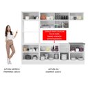 Ver imagem 6 de Armário de Cozinha Completa 100% MDF 250cm Frentes Branco Brilho Acordes Madesa 03