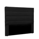 Ver imagem 1 de Cabeceira La Italiana Para Cama Box King 195 cm Corino Preto - D’Rossi