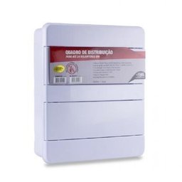 Quadro Distribuição com Barramento 24 Din Embutir Forceline - 10