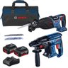 Kit Serra Sabre e Martelete Freedom 220v + Bolsa + Bateria e Carregador Bosch - 1