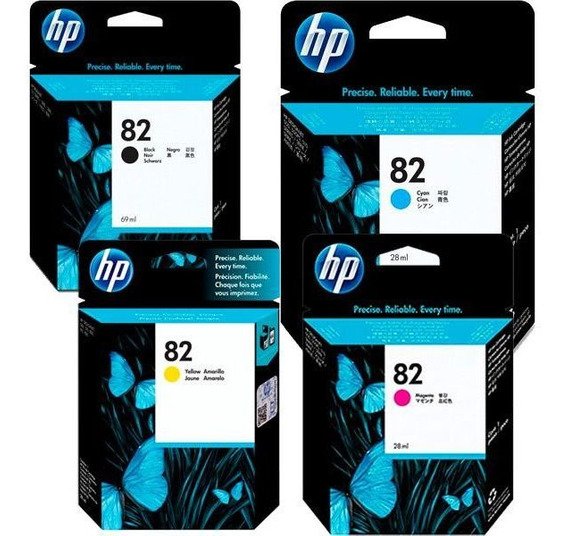 Cartucho Hp 82 Kit 4 Cores