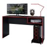 Conjunto Gamer Pixel Armário Alto e Baixo e Mesa para Computador Preto/Vermelho - PR Móveis - 6