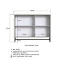 Ver imagem 6 de Espelheira de Banheiro com 1 Porta 2 Nichos Toalheiro 80cm Multimóveis Crpro-EPL006 Arenas