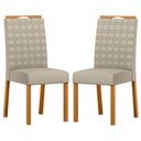 Ver imagem 1 de Cadeira para Mesa de Jantar Mariana Kit 2 Peças Ype Veludo Nude – New Ceval