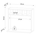 Ver imagem 3 de Suporte para Microondas com Nicho Adega para Cozinha Emma 60cm Freijó M12 - D'Rossi