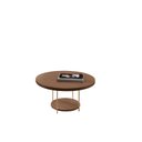Ver imagem 2 de Mesa de Centro de Sala Redonda MDF 60 cm Mia Pés em Aço Maciço H01- D'Rossi