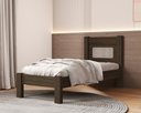 Ver imagem 1 de Cama de Solteiro Clara Chocolate para Quarto Estilo Moderna Rattan Resistente de Mdf