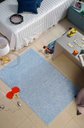 Ver imagem 1 de Tapete Sala 1,00 x 1,50 Antider. Azul Bebe Classic Teen