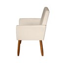 Ver imagem 4 de Poltrona Decorativa Mel Suede Bege Dal Poz Estofados