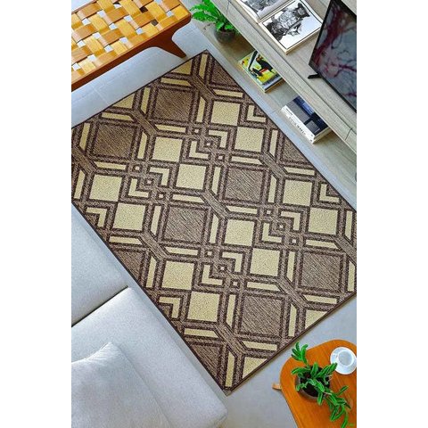 Tapete Sala Escrit. 1,50 x 2,00 Antiderrapante Tabaco A-109