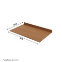 Ver imagem 3 de Tampo para Balcão de Cozinha Fineze MDF 80cm Marrom Cinamomo Móveis Henn