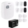 Kit Central de Alarme Completo - 4 Sensores + 4 Controles - 1