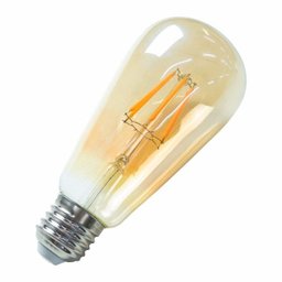 Lâmpada Filamento LED Vintage E27 St64 Ambar Ali48 - 4