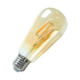 Lâmpada Filamento LED Vintage E27 St64 Ambar Ali48 - 2