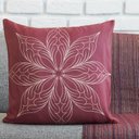 Ver imagem 4 de Kit com 4 Capas para Almofadas Decorativas Terracota Flores Capa de Almofada