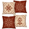 Kit com 4 Capas para Almofadas Decorativas Terracota Flores Capa de Almofada - 1