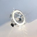 Ver imagem 1 de Kit 11 Spot Cristal Pastilhas Embutir Circular Hall Lavabo Sala Ac972