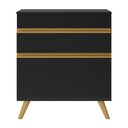 Ver imagem 5 de Gabinete Banheiro 1 Porta e 1 Gaveta Retrô 70cm Multimóveis V5024 Preto