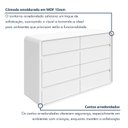 Ver imagem 5 de Cômoda para Quarto 8 Gavetas 152x96cm Loop
