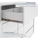 Ver mais imagens de Cômoda para Quarto 8 Gavetas 152x96cm Loop