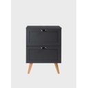 Ver imagem 1 de Gabinete para Banheiro com Tampo 60cm Retro Mdf Milano - On Móveis Cor:grafite
