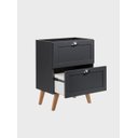 Ver imagem 5 de Gabinete para Banheiro com Tampo 60cm Retro Mdf Milano - On Móveis Cor:grafite