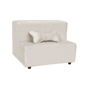 Escada Pet 2 Degraus para Cachorros Almofadada em Veludo Várias Cores Rampa Brinde Pet Luxo Conforto
