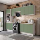 Ver imagem 1 de Lavanderia Modulada Kappesberg Celeste 9 Peças Branco/verde 310,5cm
