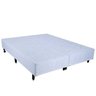 Cama Box King Size Simples Mega Colchões Branco - 193x203 - 1