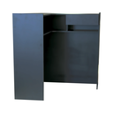 Ver imagem 4 de Balcão em L para Atendimento Caixa Recepção de Canto Consultório Loja Valet Mdf Preto