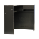 Ver mais imagens de Balcão em L para Atendimento Caixa Recepção de Canto Consultório Loja Valet Mdf Preto