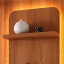 Ver mais imagens de Estante Home para Tv até 75 Polegadas Noble 225cm com Torre Nicho Led Jequitiba/off White