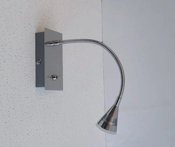 Aplique Wall Light em Metal Cromado com Interruptor na Base - 6