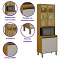Ver imagem 6 de Paneleiro Cristaleira Nala 2 Portas Espaço para Microondas Mobilihouse