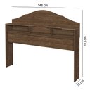 Ver imagem 4 de Cabeceira Para Box Em MDF Casal Evelyn Mocaccino Carmolar