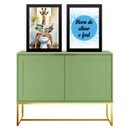 Ver imagem 1 de Kit 2 Quadros Divertidos Banheiro - Girafa 45x34cm - com Vidro:moldura Branca