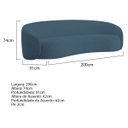 Ver imagem 3 de Kit Sofá 3 Lugares 200cm e Poltrona Orgânica Luxo Recepção Amore Linho