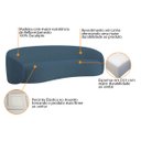Ver imagem 5 de Kit Sofá 3 Lugares 200cm e Poltrona Orgânica Luxo Recepção Amore Linho