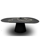 Ver imagem 2 de Mesa de Jantar Cone Organica 180x100cm Cor Ébano