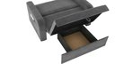 Ver imagem 4 de Sofá Cama Daiane 2 Lugares com Baú Veludo Cinza Matrix