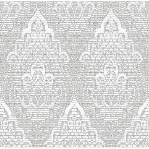 Papel de Parede Bobinex Atemporal - Arabesco Cinza
