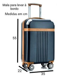 Mala de Bordo Athena com Rodas 360º - Santino - Abgv182P02 - Azul - 4