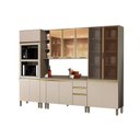 Ver imagem 1 de Cozinha Completa Connect 8 Peças (1 Armário + 2 Balcões + 2 Paneleiros + 3 Complementos) C8P05 Duna/