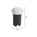 Ver imagem 2 de Balizador Astraled Brecher Redondo de Embutir Led 1w Bivolt Branco 3000k Luz Amarela Bl-5024
