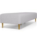 Ver imagem 2 de Puff Decorativo Bali W01 Pés Palito 170x60cm Linho Cinza - Lyam Decor